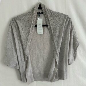 NWT, Eileen Fisher Beaded Italian Marino Cardigan/Shrug
